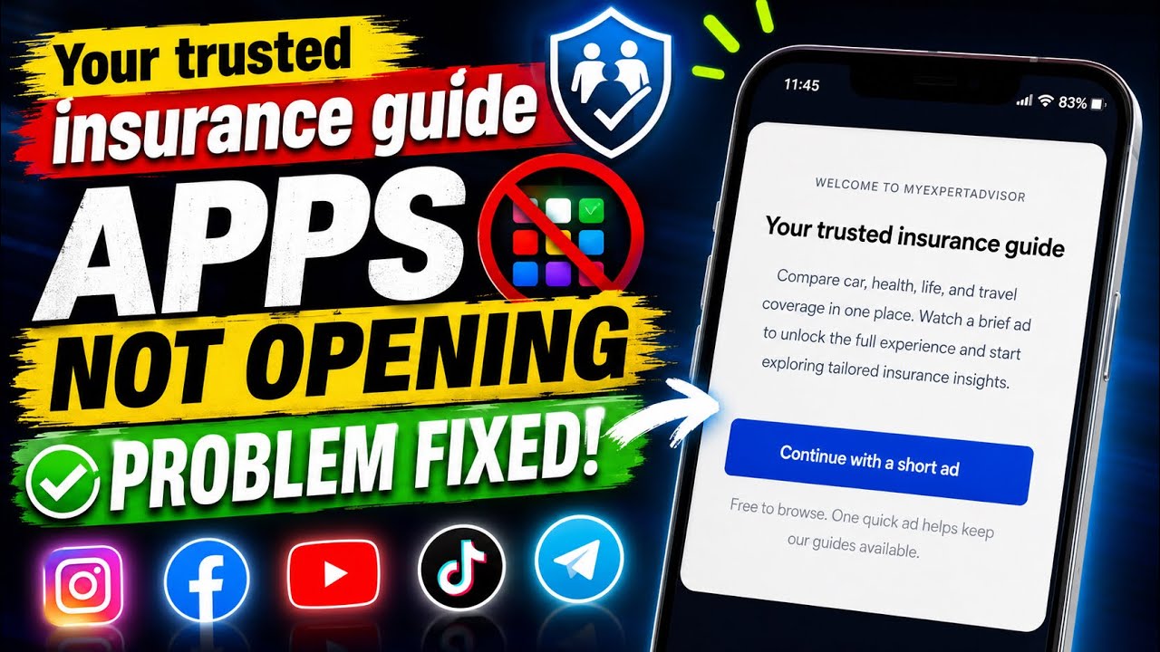 How to Fix Your trusted insurance guide Problem 2026 | Android Apps Not Opening