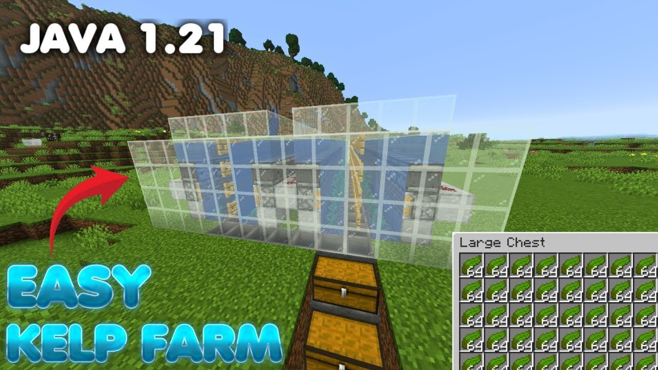 EASIEST Kelp Farm in Minecraft 1.21 Java &ndash; Unlimited Fuel & XP!
