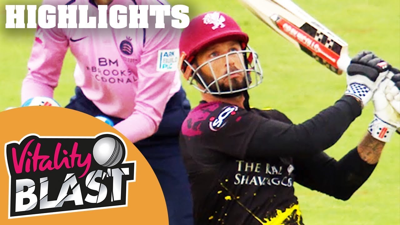Hosts Hit 5th Highest Score Of Blast 2018 | Somerset v Middlesex | Vitality Blast 2018 - Highlights
