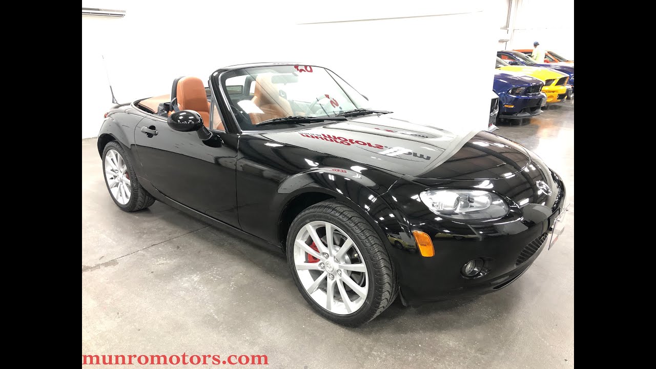 2006 Mazda Miata GT Grand Touring 6 speed Saddle Leather Munro Motors