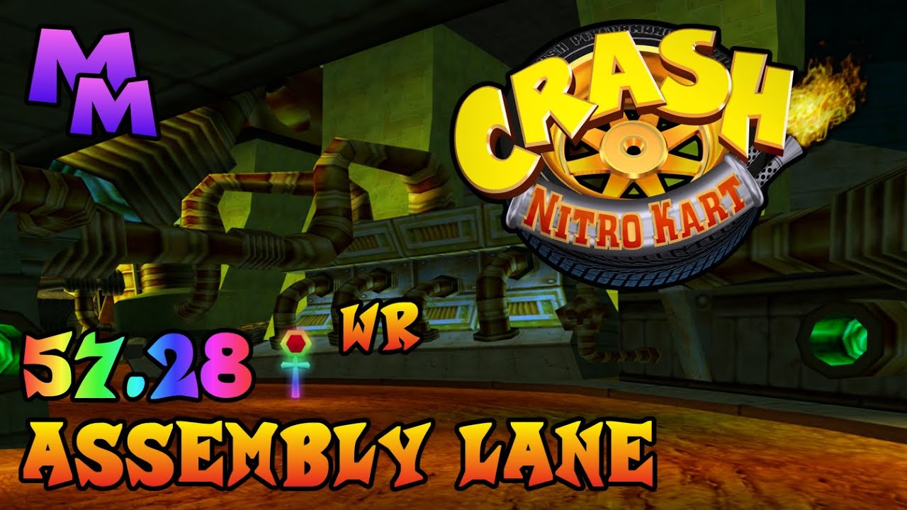 Crash Nitro Kart (PS2) - Assembly Lane Relic Race - 57.28 [WR]