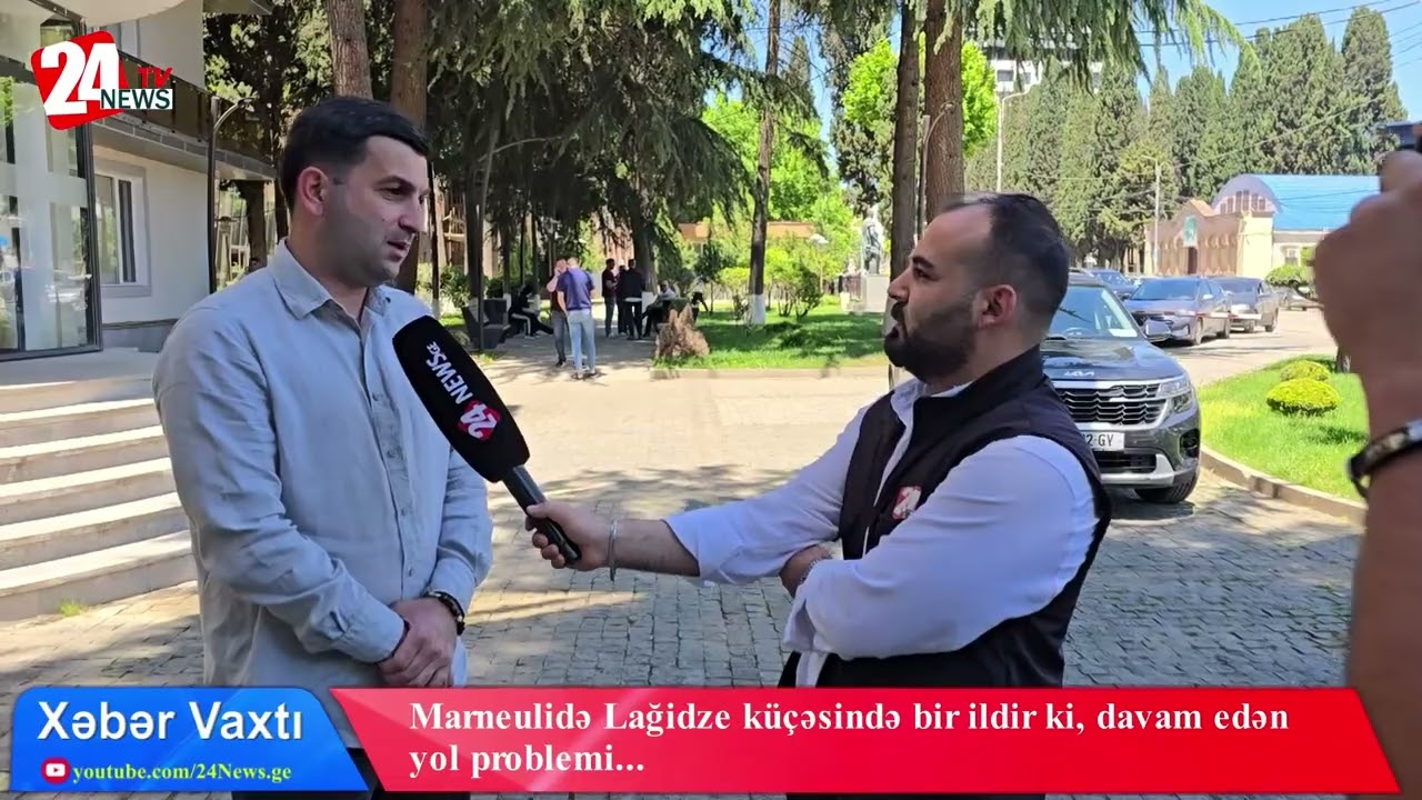 Marneulidə Lağidze k&uuml;&ccedil;əsində bir ildir ki, davam edən yol problemi...