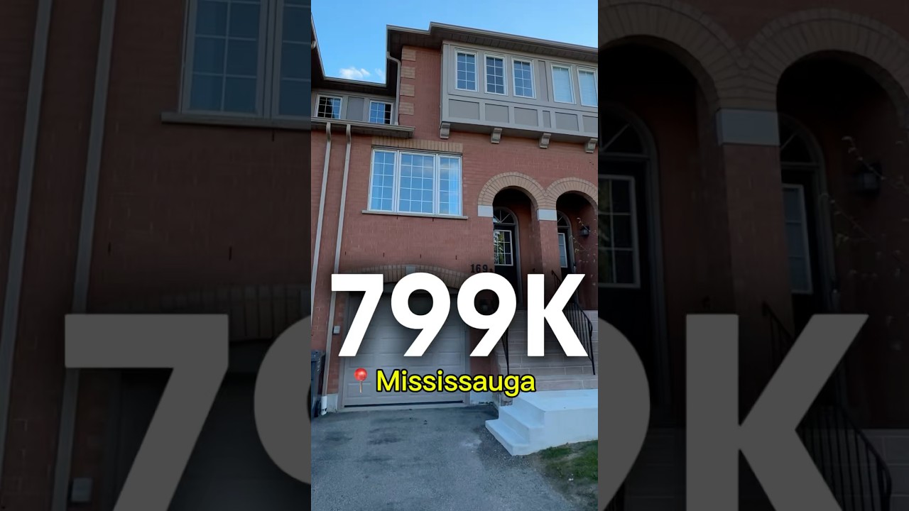 Za wpłatę wstępną w wysokości 55 tys. dolar&oacute;w możesz nabyć ten dom szeregowy w Mississauga 🏡🔥 z 3...