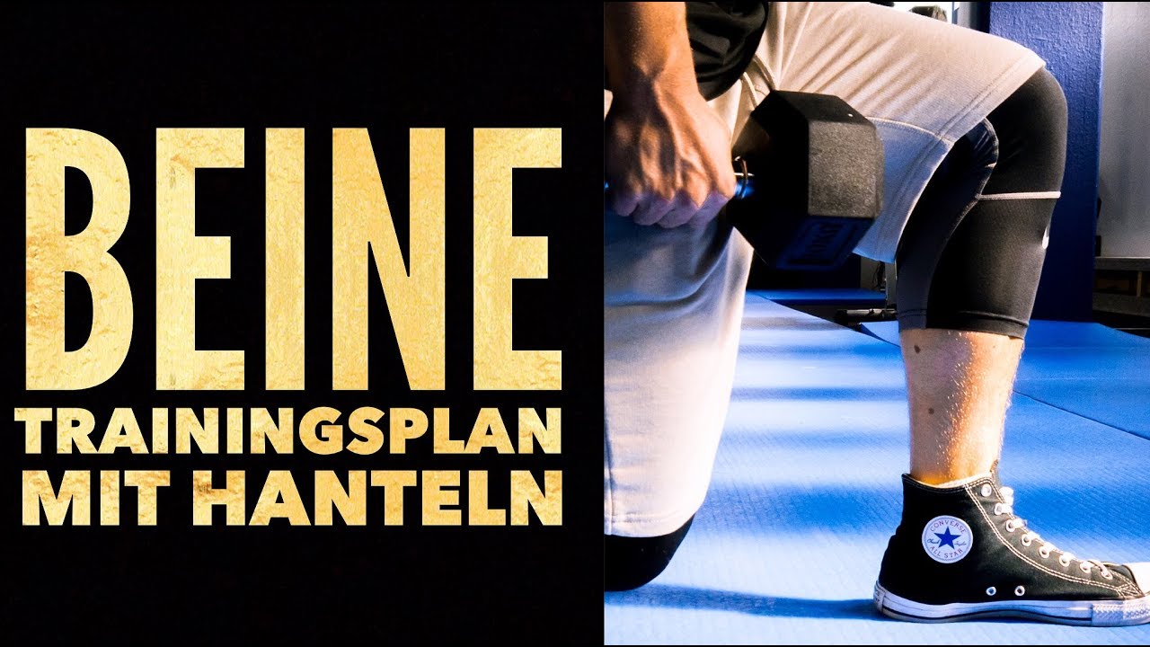 Unterkörper Trainingsplan mit Kurzhanteln für daheim | Beine trainieren | Bein-Workout