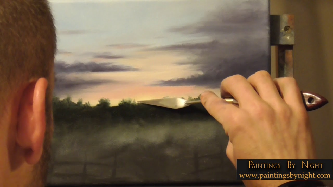 Quick Oil Painting Demo - Tonalist Landscape Painting by Ryan Herrin