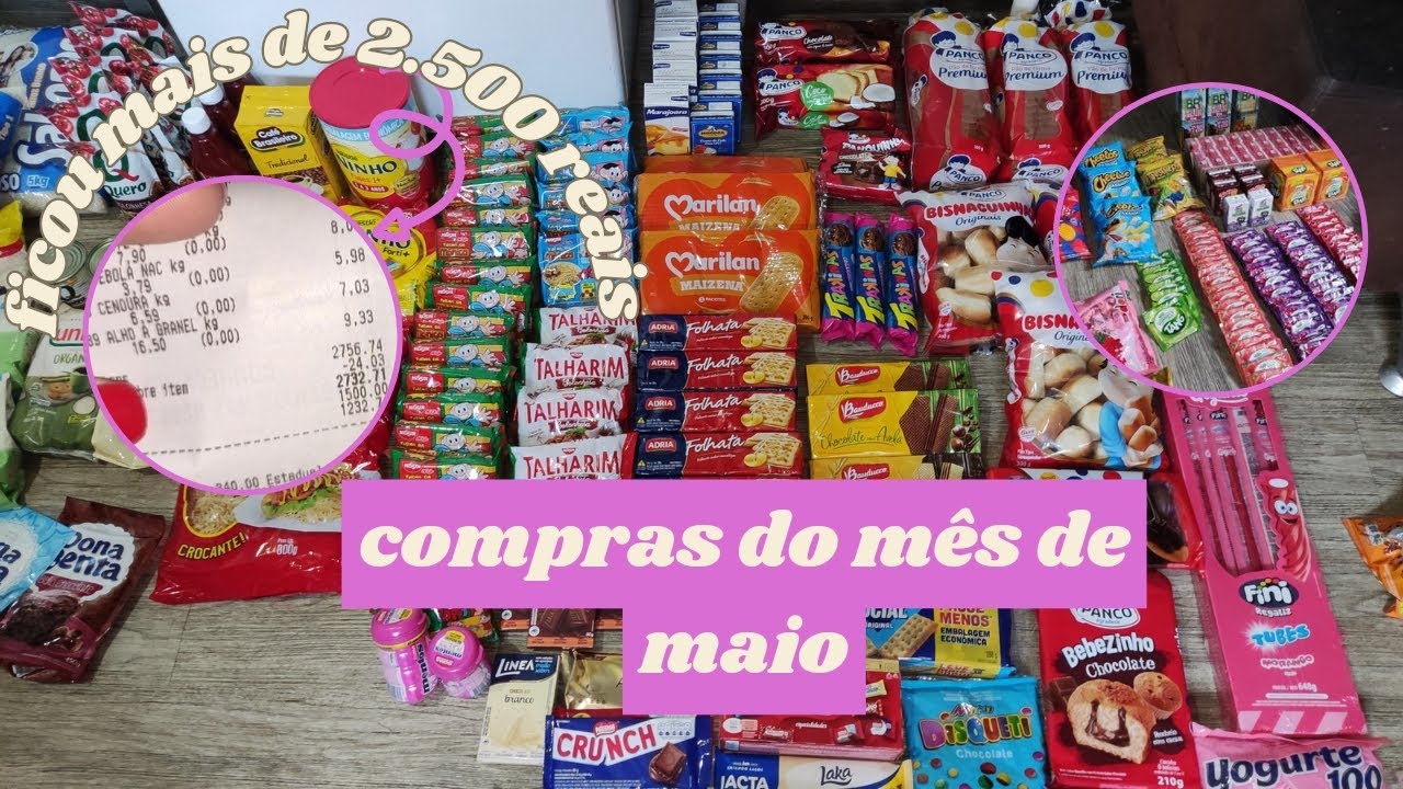 COMPRAS DO MÊS DE MAIO PARA 8 PESSOAS ✨ ASSAÍ ATACADISTA 🛒