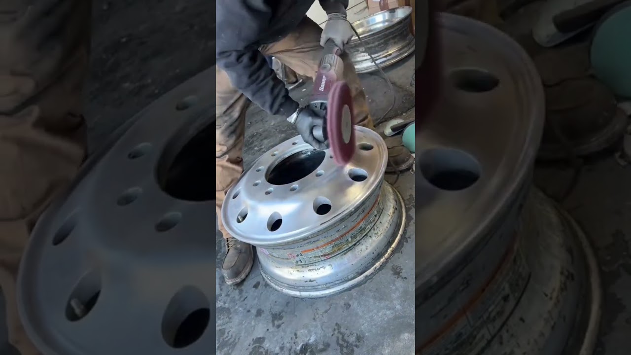 Faster and more cost-effective than sanding discs. #sanding #trucking #metalpolishing #detailing