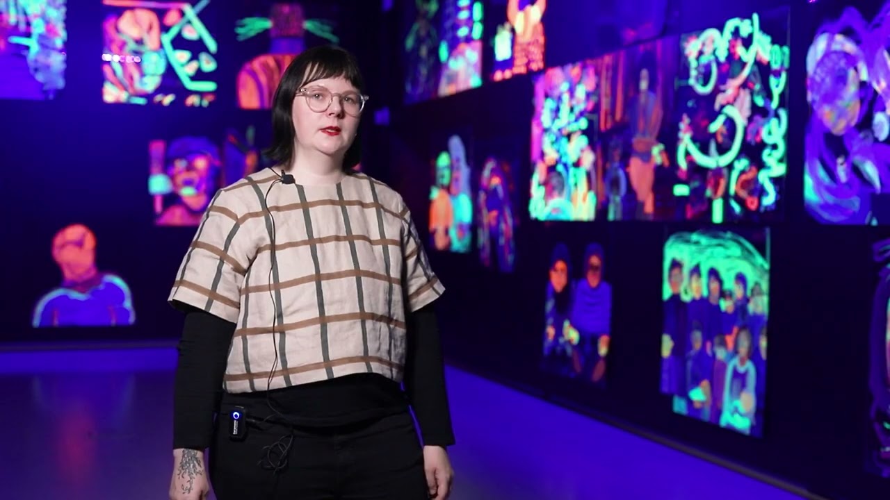Taidetestaajien etkovideo Camilla Vuorenmaan Joustava sydän -näyttelyvierailuun