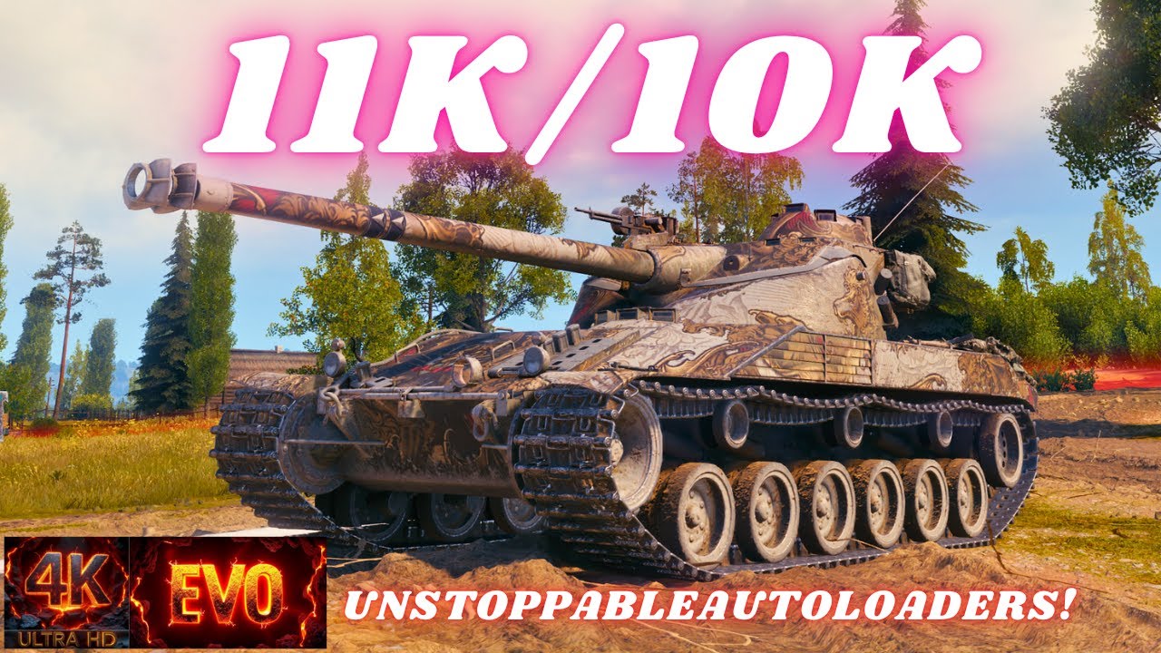 Неудержимые автозагрузчики! Bat.-Châtillon 25 t и AMX 50 B - Эпический урон 11K/10K WoT Replays