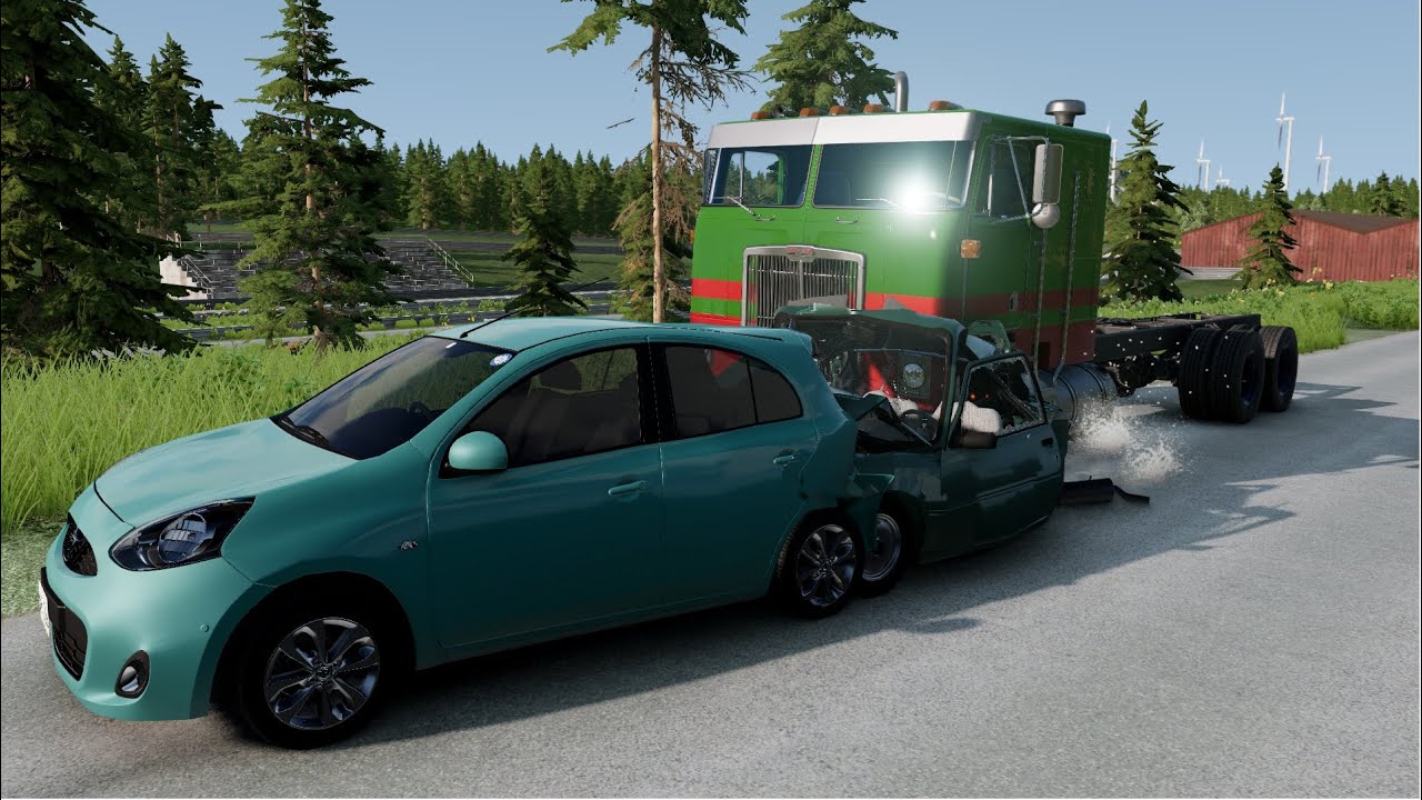 BeamNG Severe traffic accidents #41