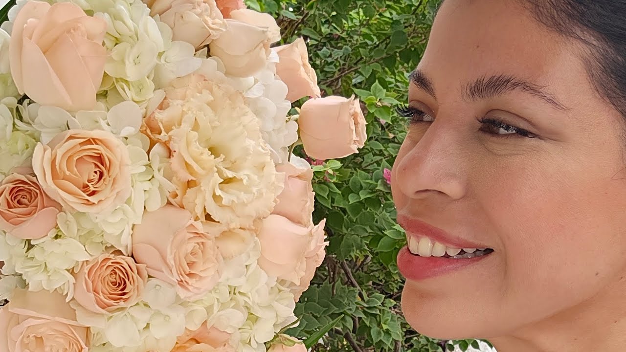 Ramo de novia con hortensias 
