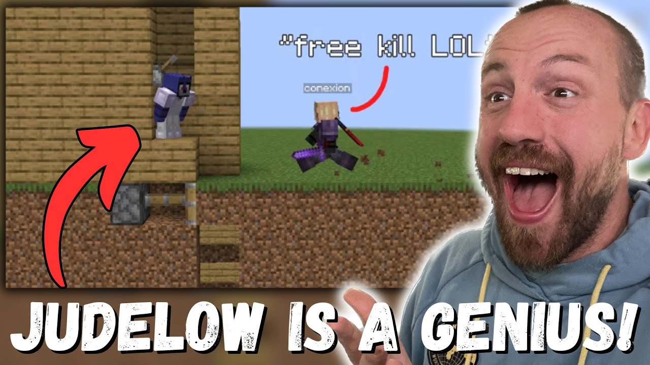JUDELOW IS A GENIUS!!! Judelow using Reverse Psychology against sweaty SMP players (REACTION!!!)