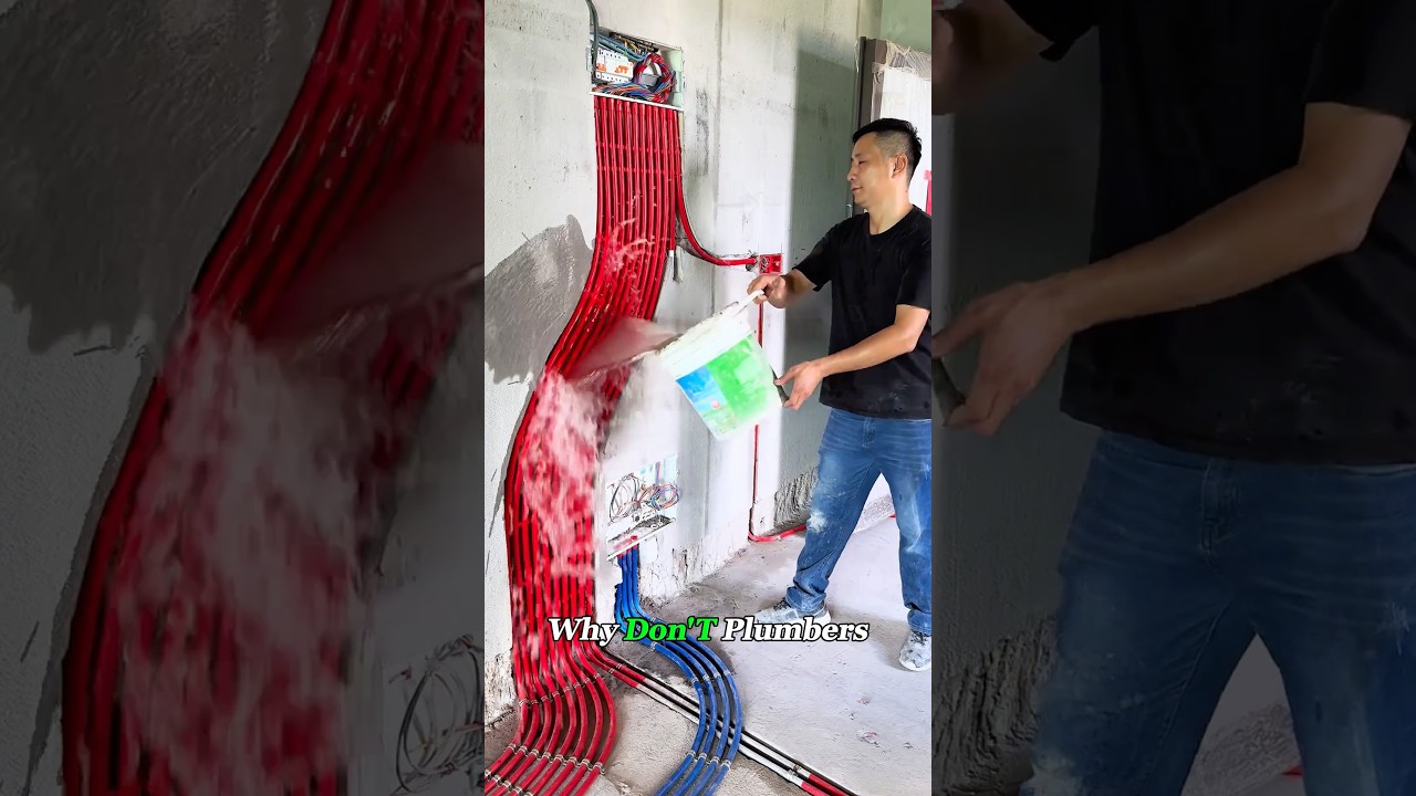 Why Don&rsquo;t Plumbers Run These Lines Straight?#plumbing #plumber #homerepair #diy