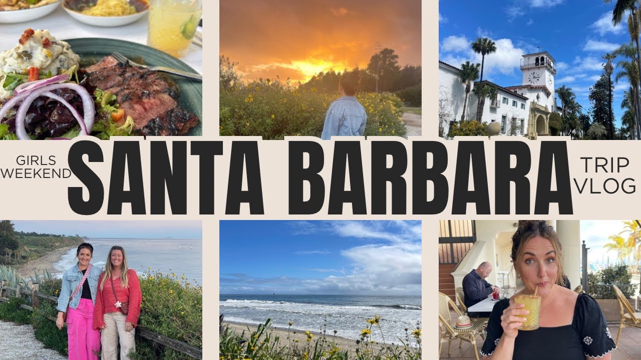 SANTA BARBARA VLOG||HOMESCHOOL MOMS TAKE A WEEKEND AWAY🌧️🌂🌊🌺
