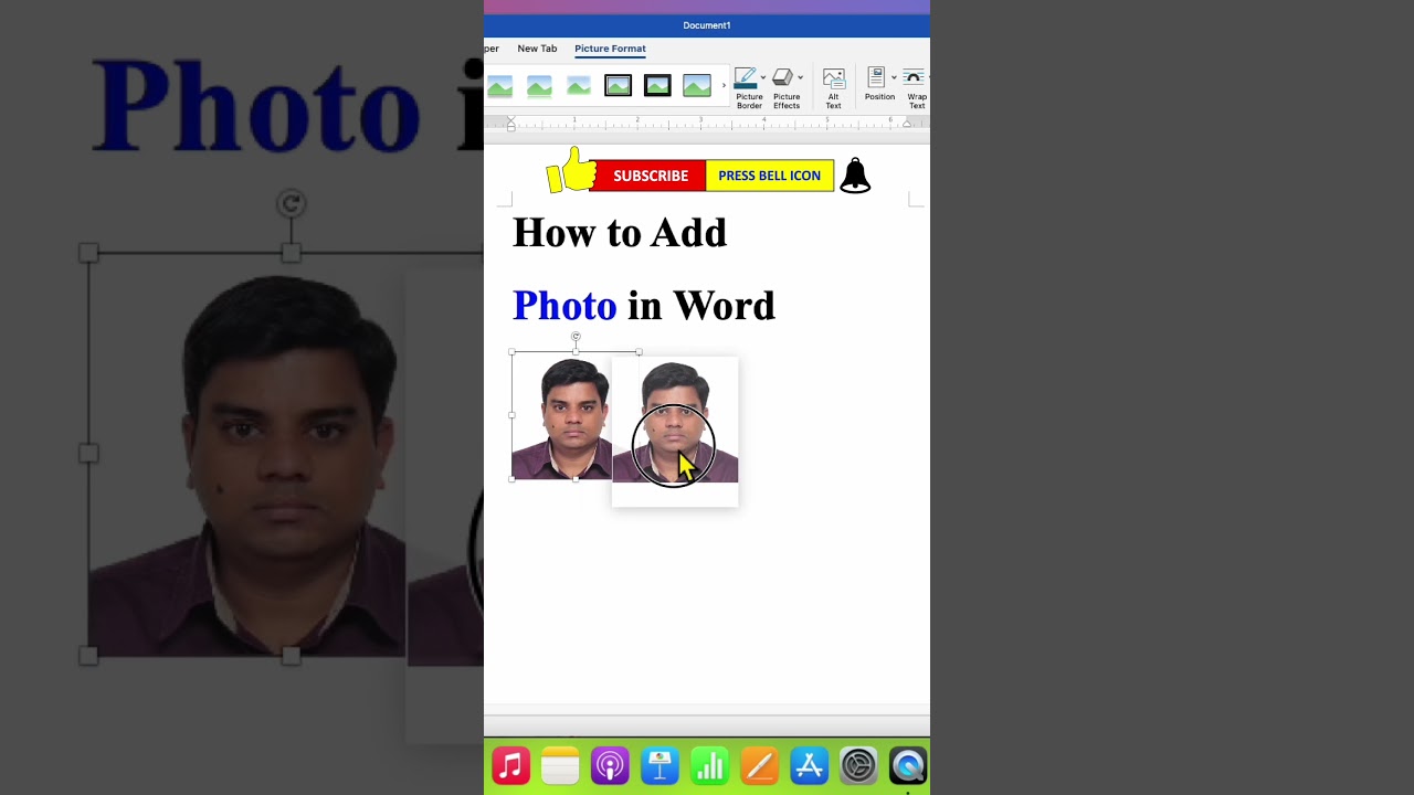 Как добавить фото в Word #шорты