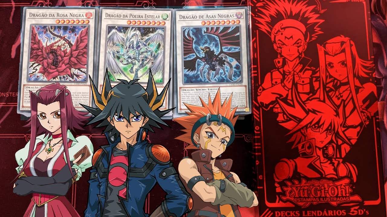 DECKS LENDÁRIOS 5D'S  - DECK DO YUSEI, CROW E AKISA - UNBOXING