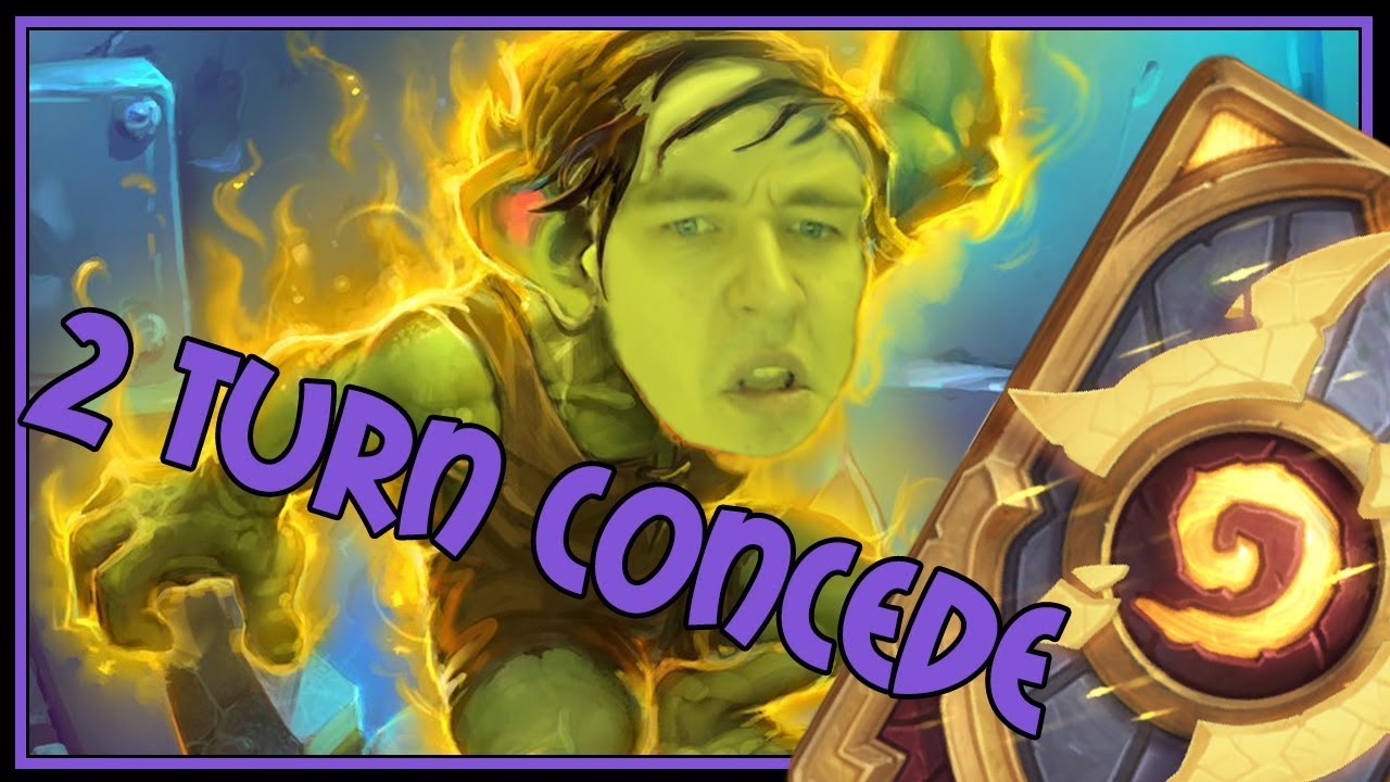 The only deck that causes your opponent to concede in 2 turn | The Boomsday Project | Hearthstone