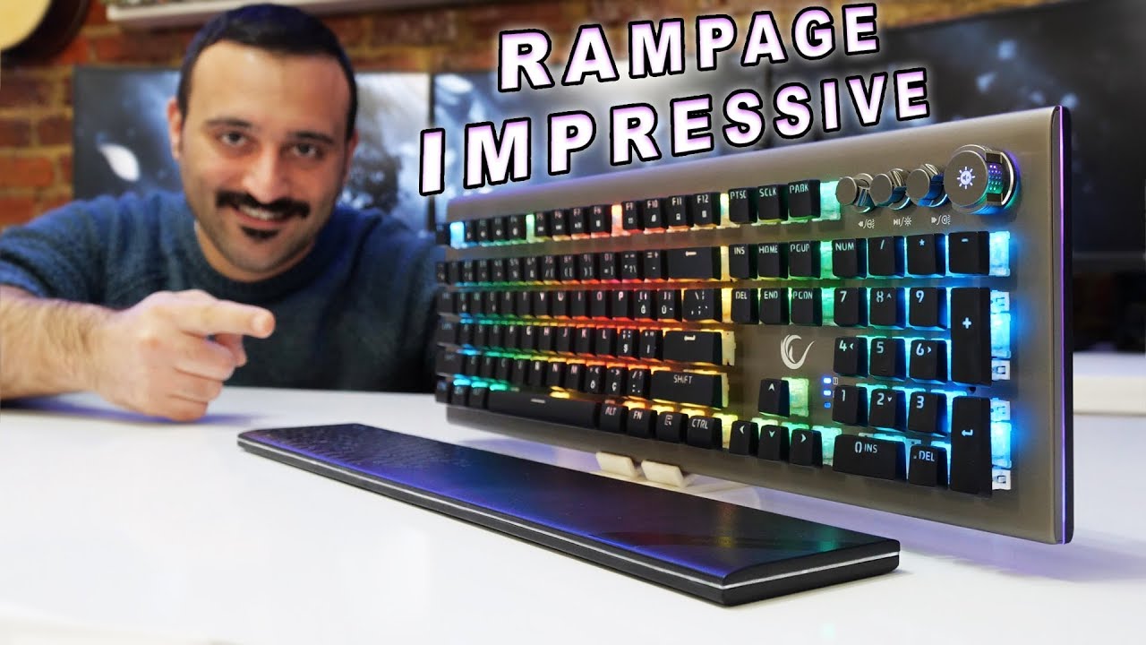 Ultra İnce Rampage Impressive KB-R101 RGB Mekanik Klavye