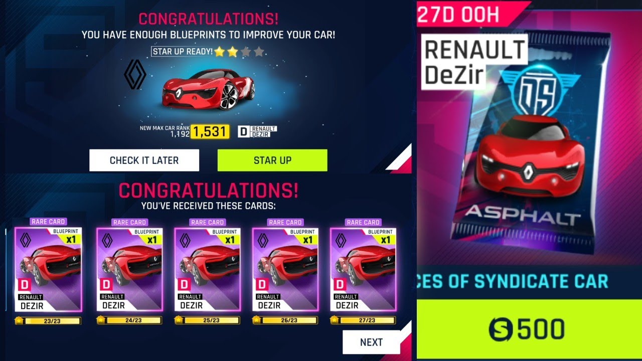 Asphalt 9 Legends | Opening Renault Dezir Pack | Drive Syndicate 5