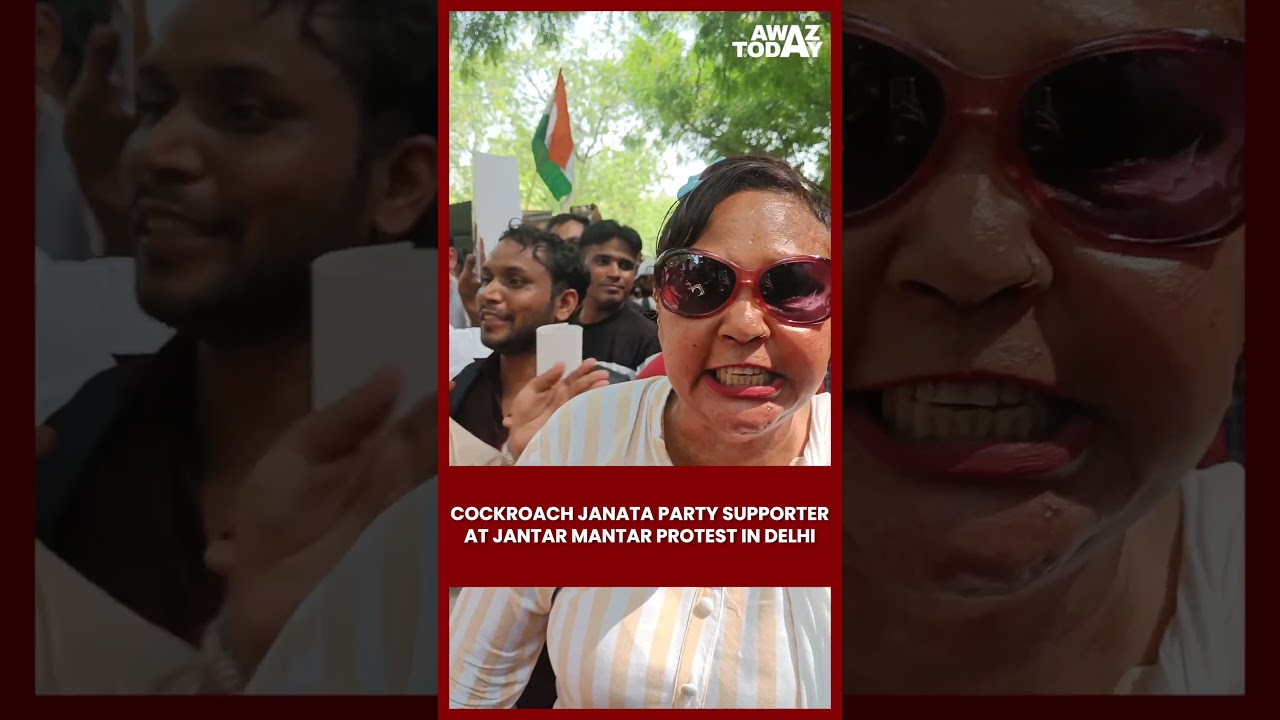 Cockroach Janata Party supporter | PROTEST or PROPAGANDA? | Awaz Today | Vaibhhav Sinha #shorts