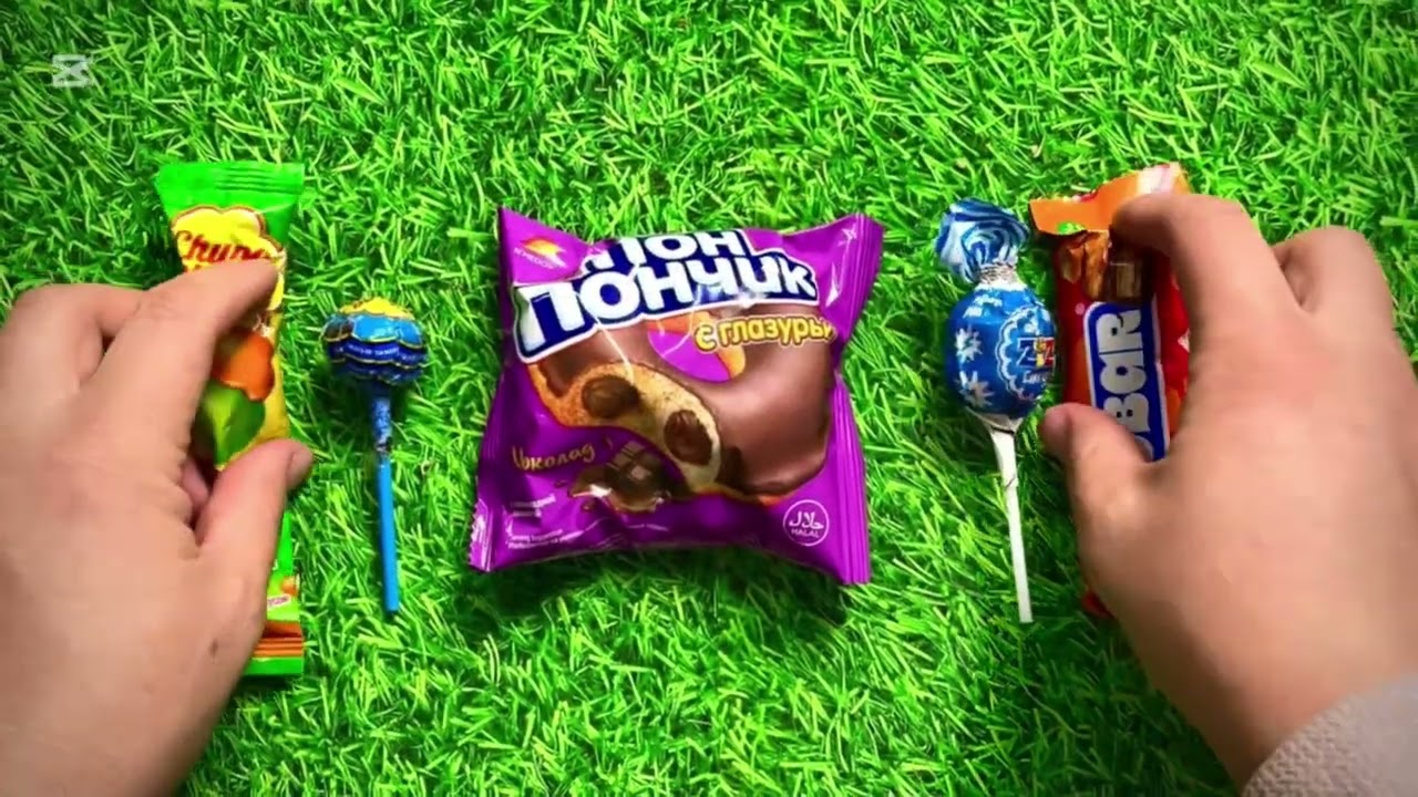 candy unpaking /some lots of colorful rainbow
