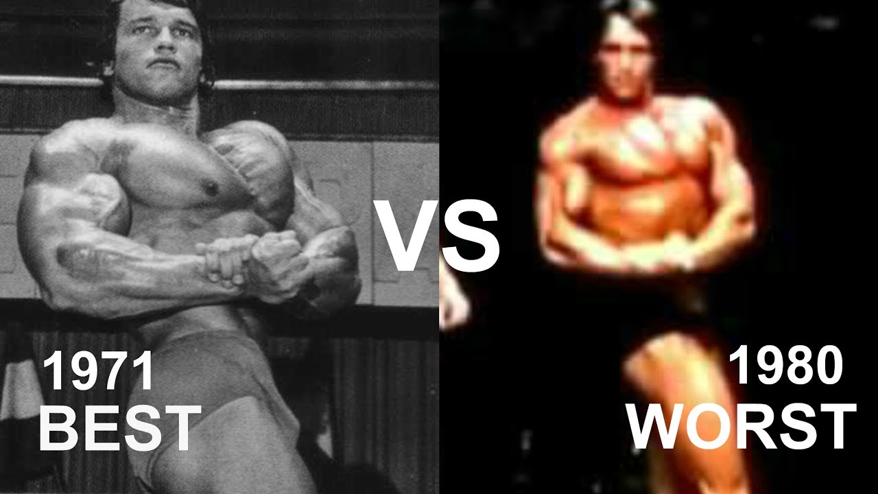 Arnold's Worst Physique VS Arnold's Best Physique