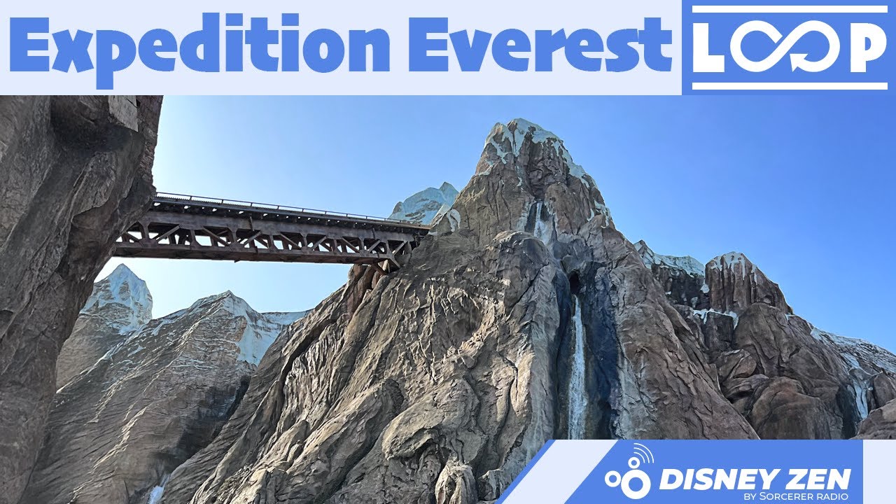 Relaxing View of Disney's Expedition Everest with Music Loop