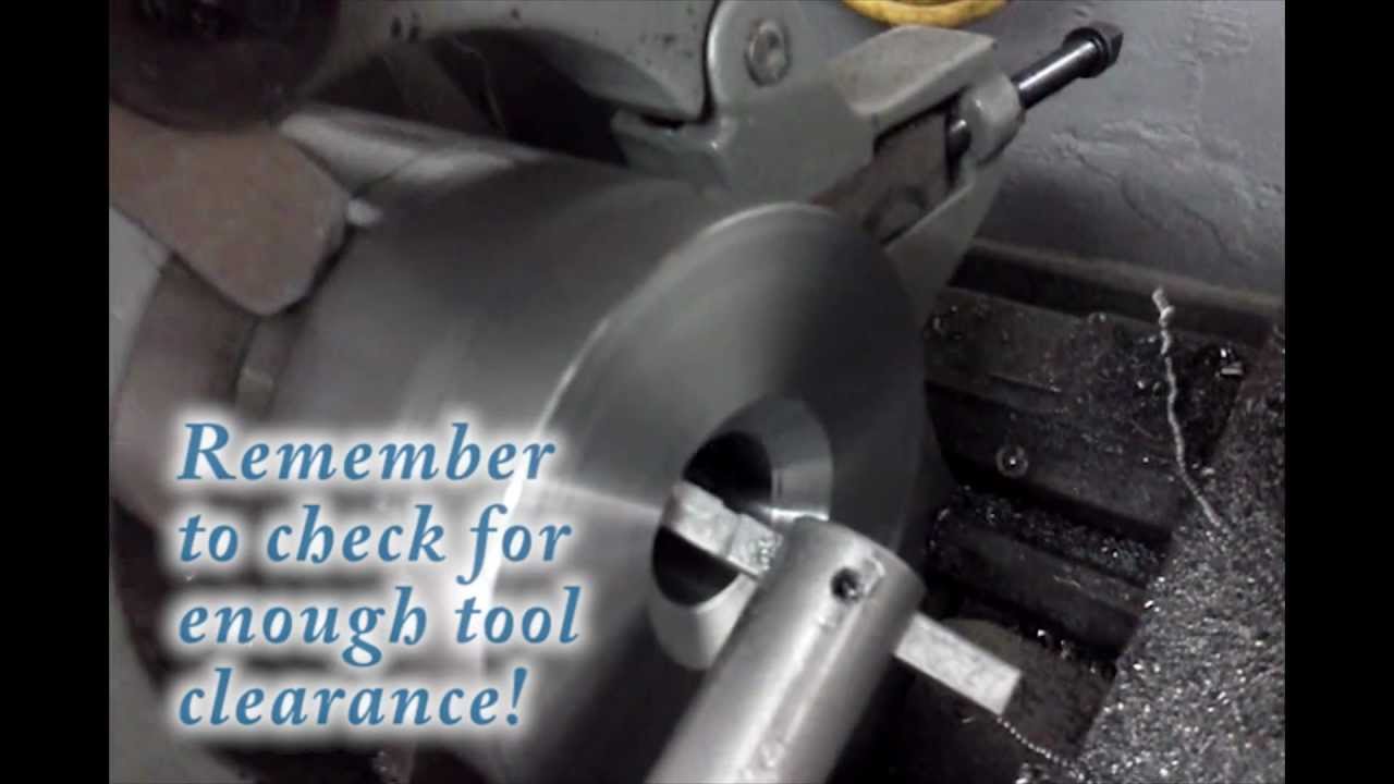 Lathe radius tool - Making concave radius cuts in a pinch.