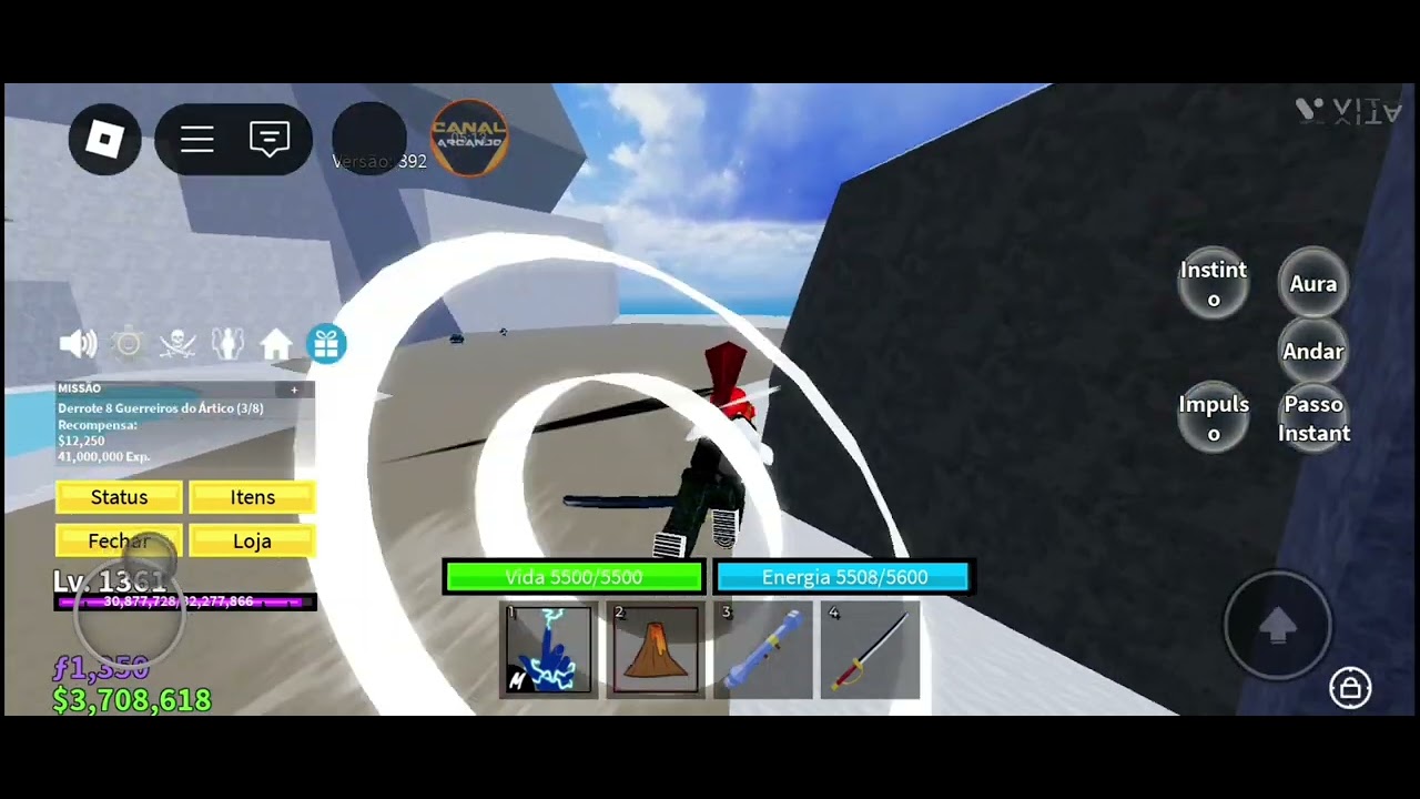 ROBLOX BLOX FRUITS VOLTANDO VER COMO ESTA JOGO