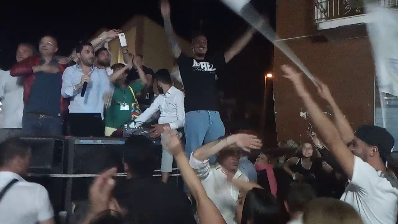 Peppe Montanile Sindaco - Corteo in Via Semmola  Centro Storico Brusciano 25 6 2918