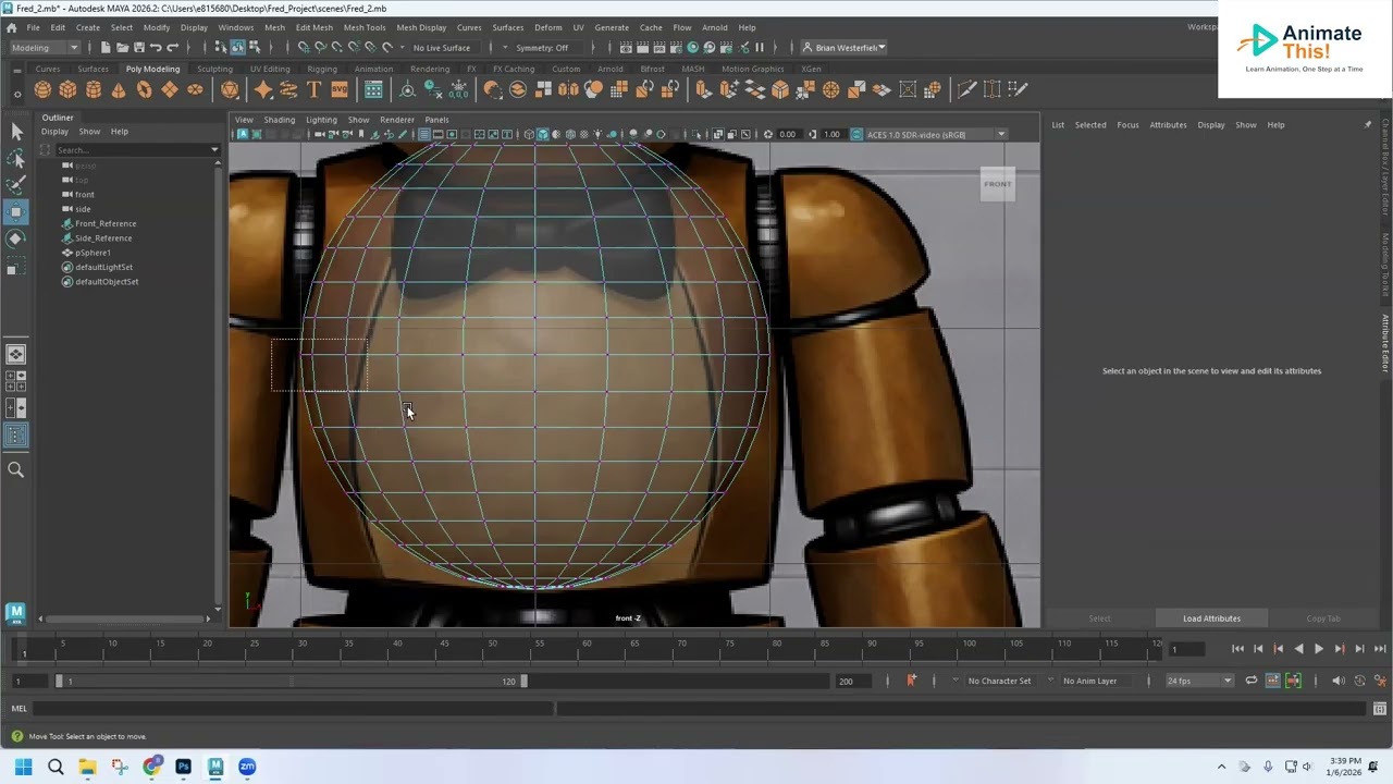 Building An Animatronic Horror Bear - Episode 2 – Modeling the Torso: Basic Tools in Autodesk Maya