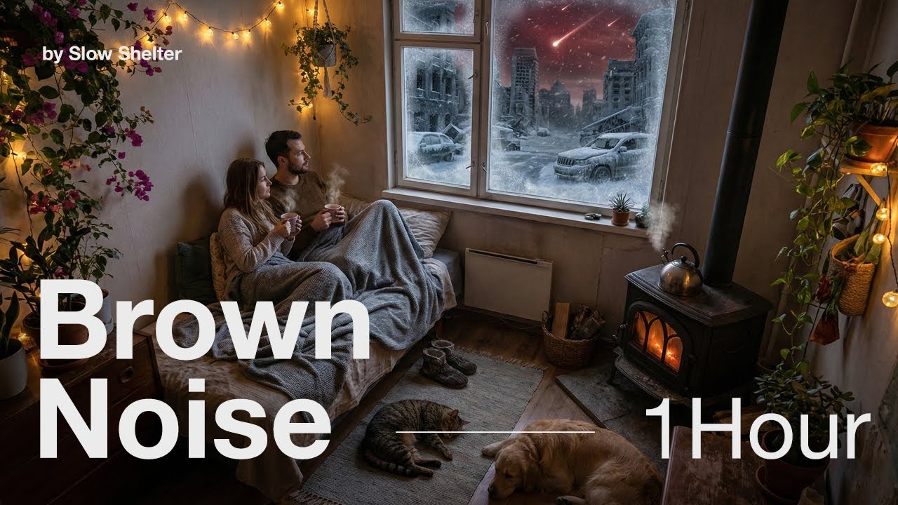 When you want to disconnect from chaos | 1 Hour Pure Brown Noise