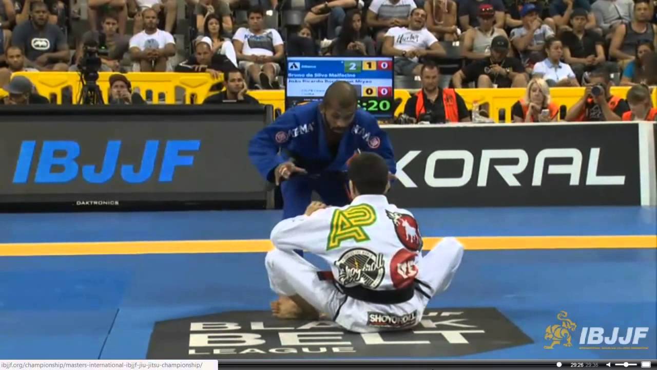 2014 World Jiu Jitsu - Bruno Malfacine  vs Joao  Miyao  - Black Belt FINALS