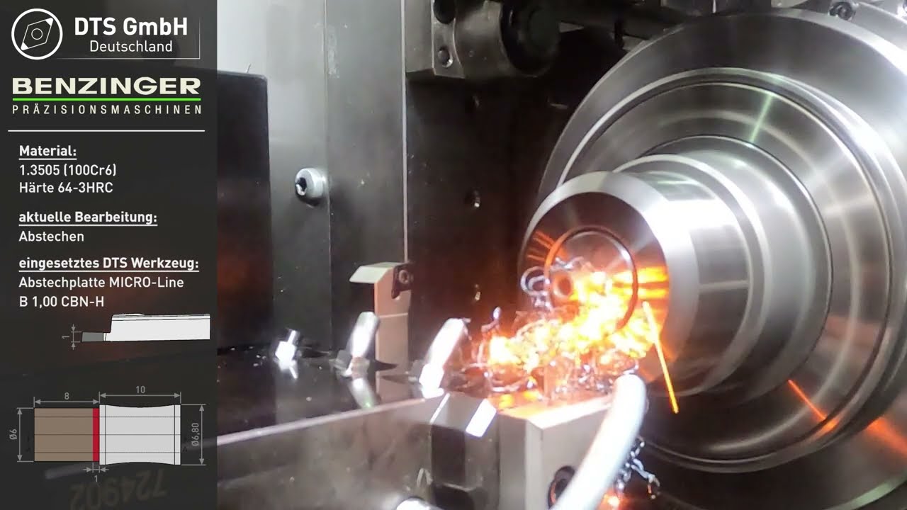Hartfeinbearbeitung von 1.3505 (100Cr6)