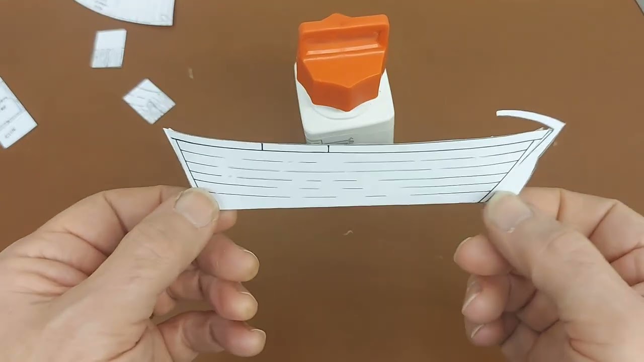 Instructions: Little Lugger paper boat kit.