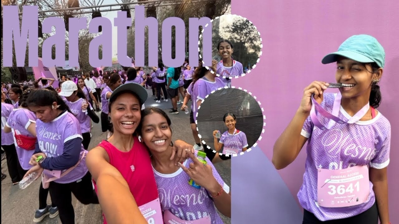 “Pain, Sweat & Victory | Marathon Day Vlog”🏃‍♀️