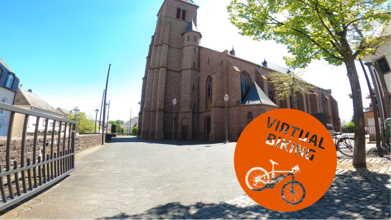 Virtual Biking: Bike Ride Through Speicher, Germany Part 2