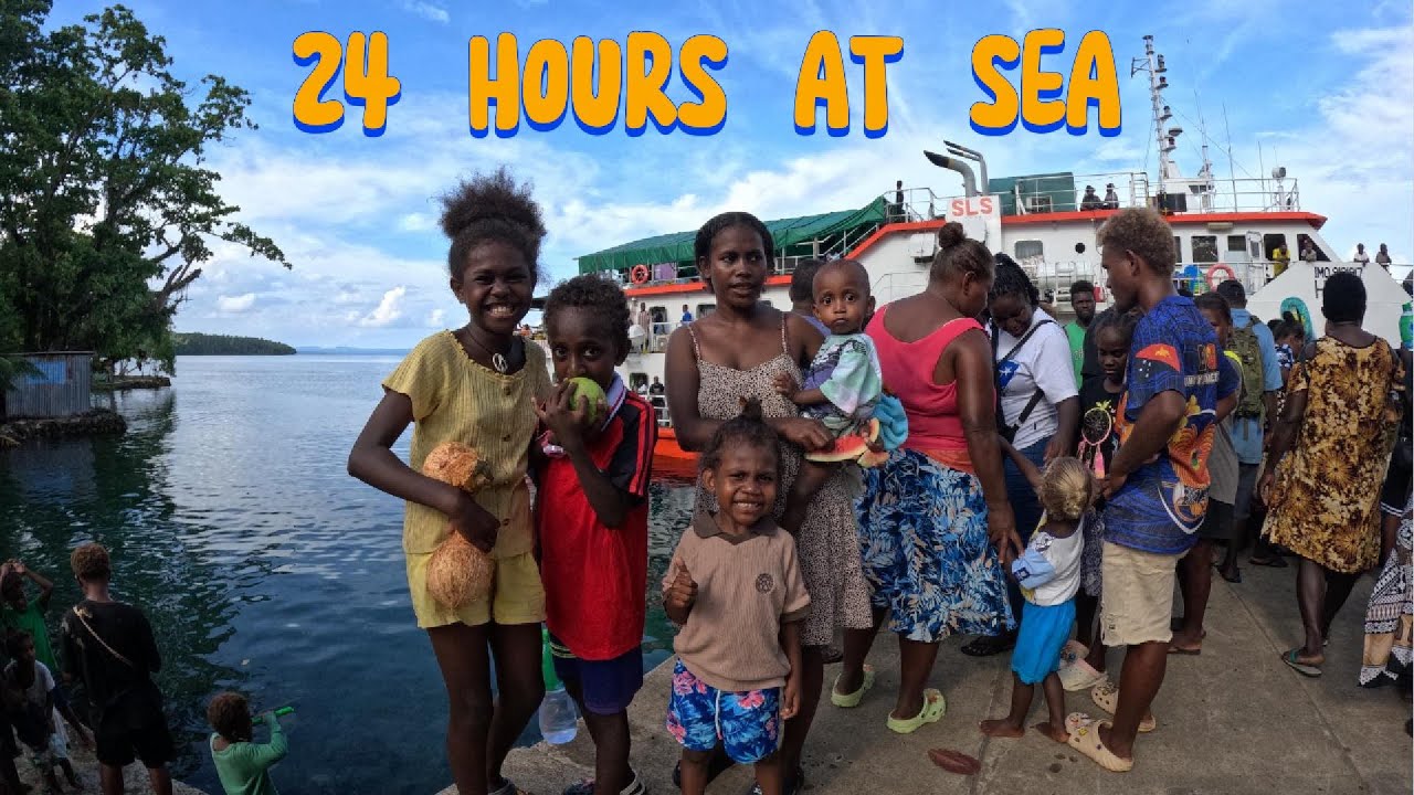 Solomon Islands Authentic Island Life|Family's 24 hours Journey to Western Province|Every Port.