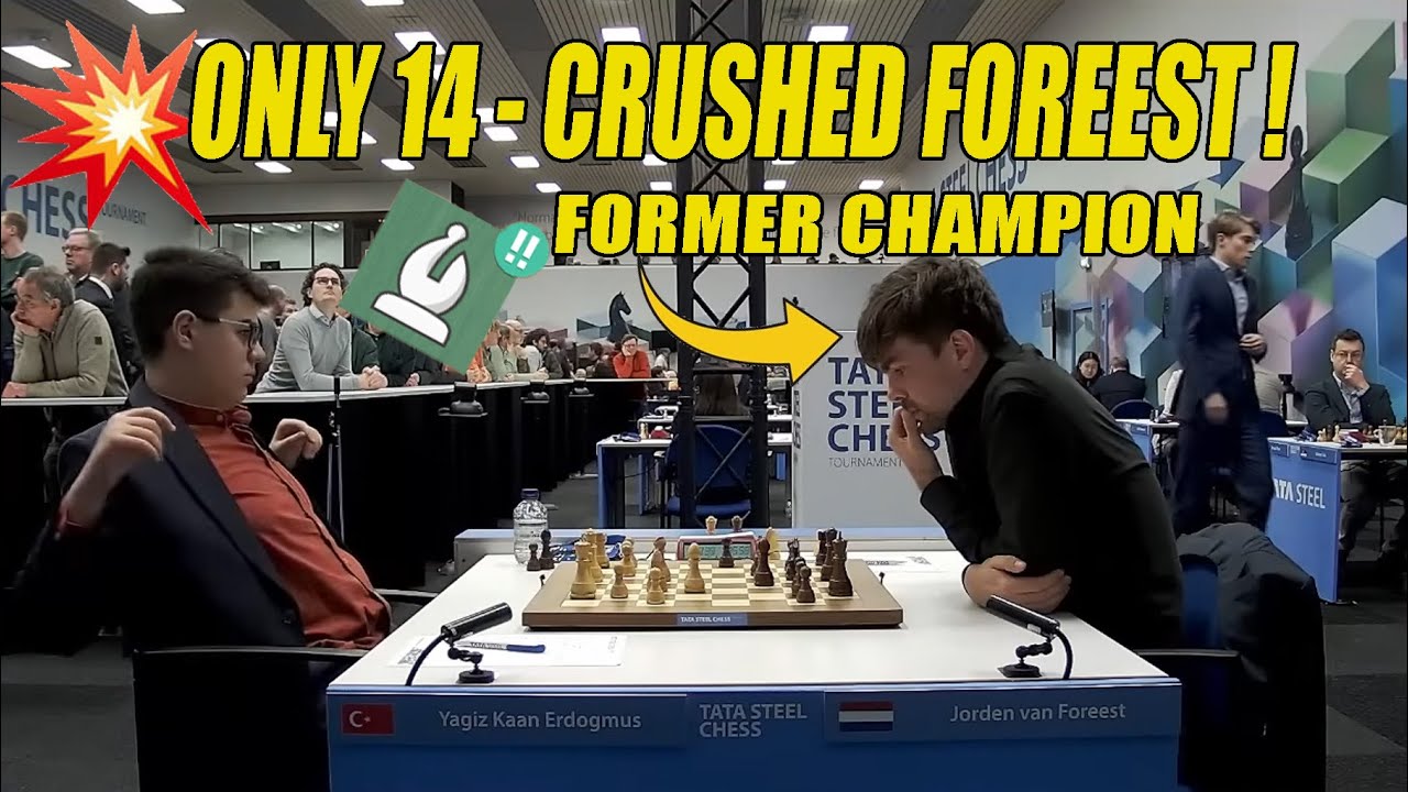 Yagiz Kaan Erdogmus vs Jorden van Foreest 🔥 | Tata Steel Chess Tournament 2026 ROUND 6