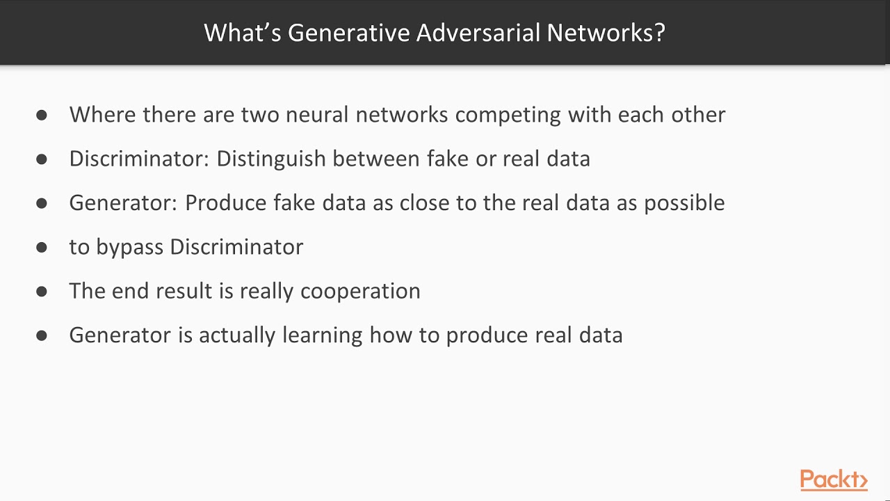 Hands-On Deep Learning for Computer Vision:  Introduction to GANs  | packtpub.com
