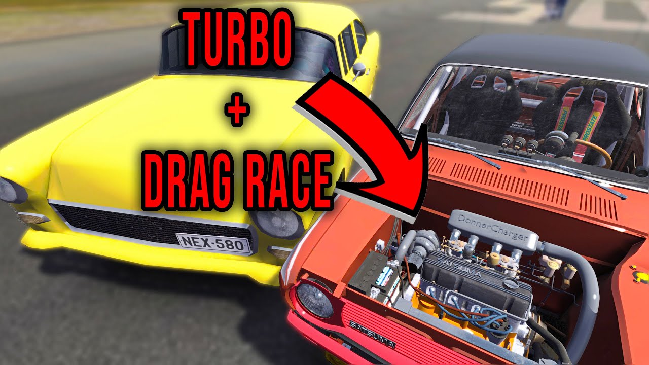 DRAG RACE WITH THE GT TURBOCHARGER - My Summer Car #252 | Radex