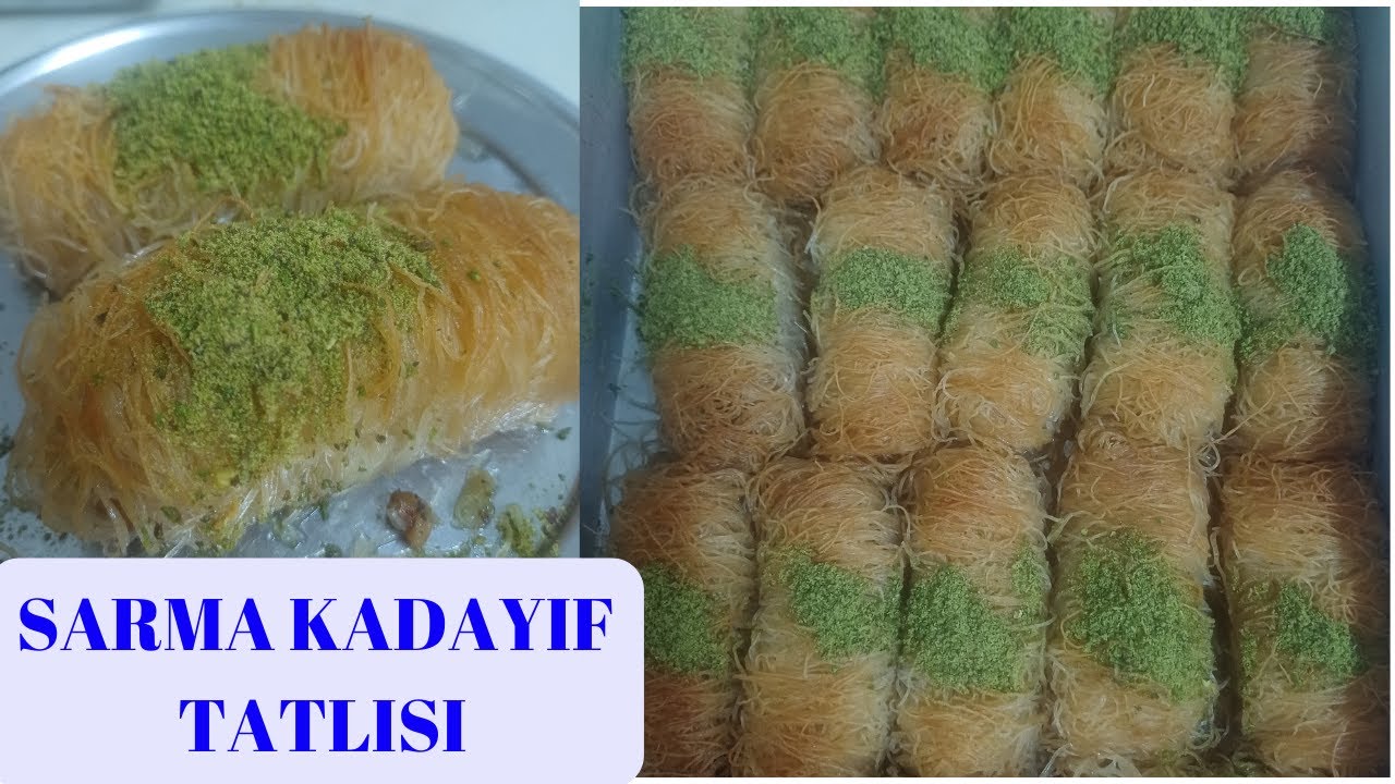 ÇITIR ÇITIR CEVİZLİ KADAYIF SARMA TATLISI / DIŞI ÇITIR İÇİ YUMUŞAK !!!