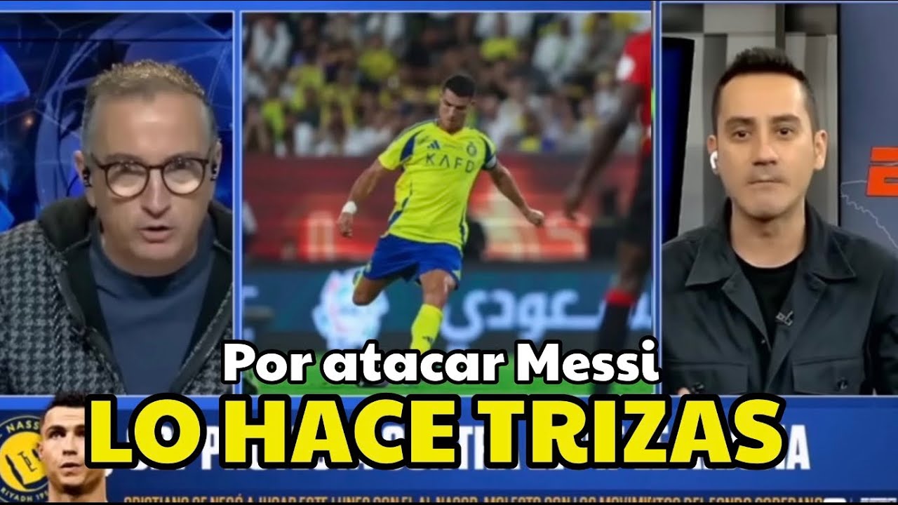 PEREIRA HACE PEDAZOS A JOSÉ DEL VALLE DE ESPN POR ATACAR A MESSI Y DEFENDER EL FRACASO DE CRISTIANO