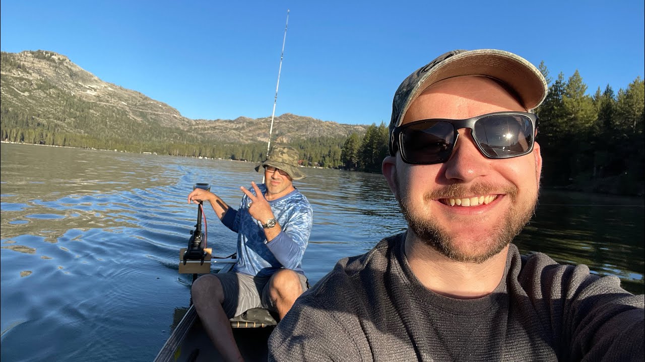 First Time Trolling for Trout in a Canoe!