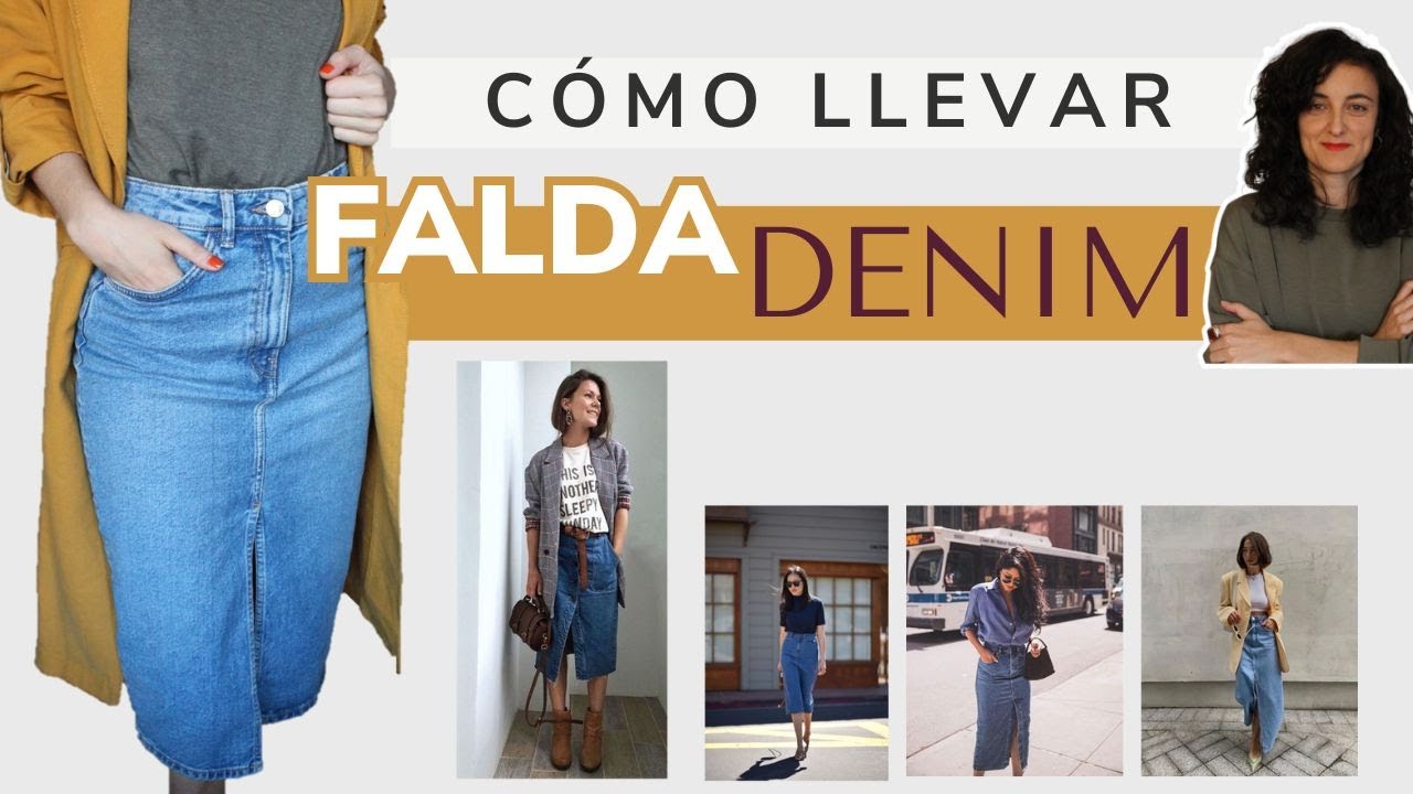 Trucos para llevar con estilo la FALDA DENIM (vaquera o tejana) larga o midi |Joana Patikas