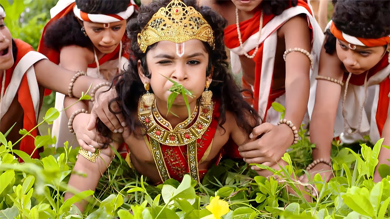 देखिए मारुती अपने दोस्तों को चमत्कार दिखाते हुए घास में गिर जाते है | SankatMochan Mahabali Hanuman
