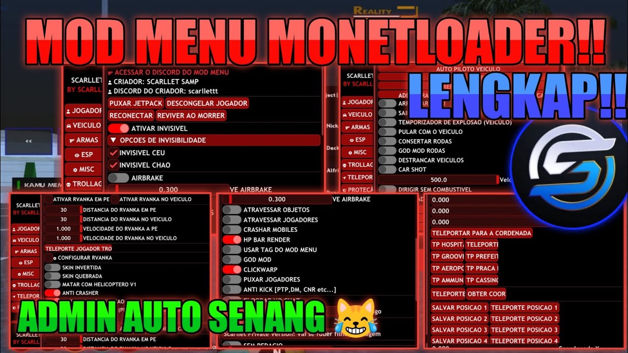 [SHARE] CHEAT MOD MENU MONETLOADER GTA SAMP MOBILE!! || MOD MENU GTA SAMP ANDROID