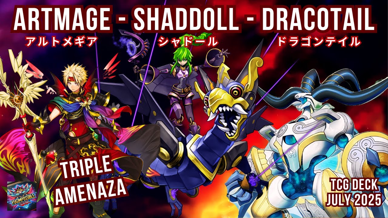 🔥Artmage + Shaddoll + Dracotail🔥| Replays + Decklist | TCG 2025 YuGiOh #Yugimpossible