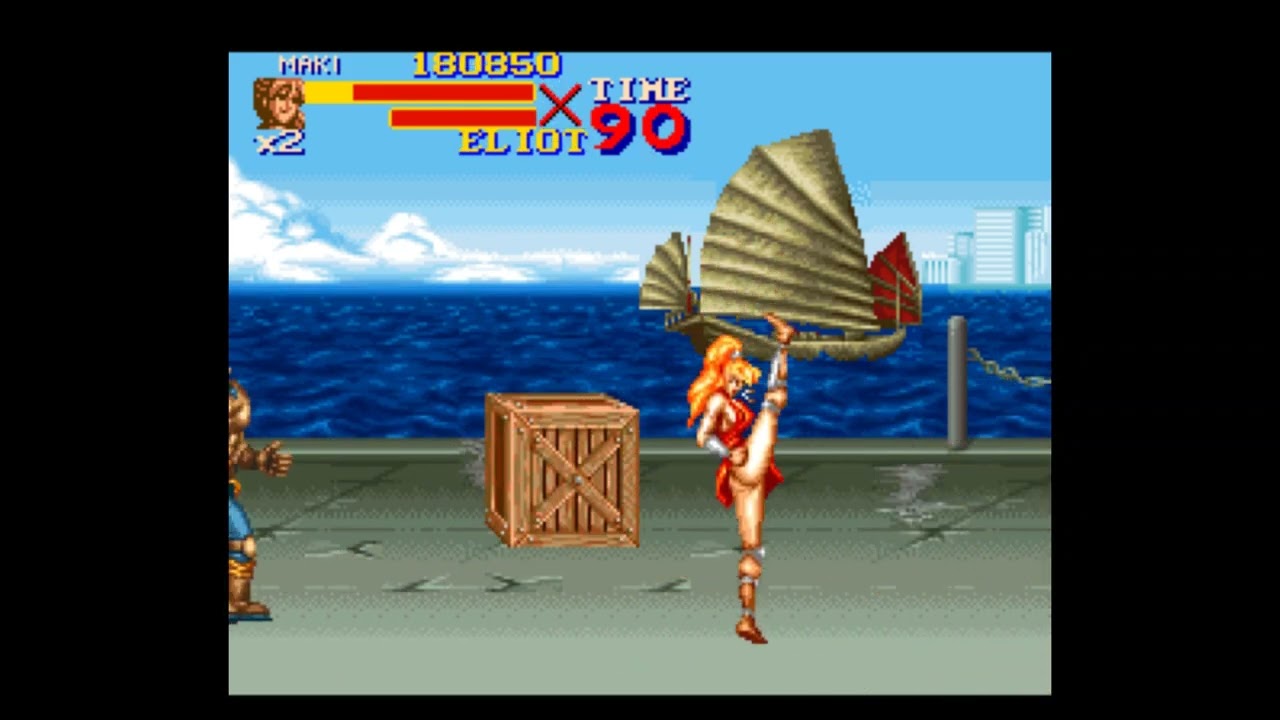【テスト】Final Fight 2（ファイナルファイト２） マキ グラフィック変更