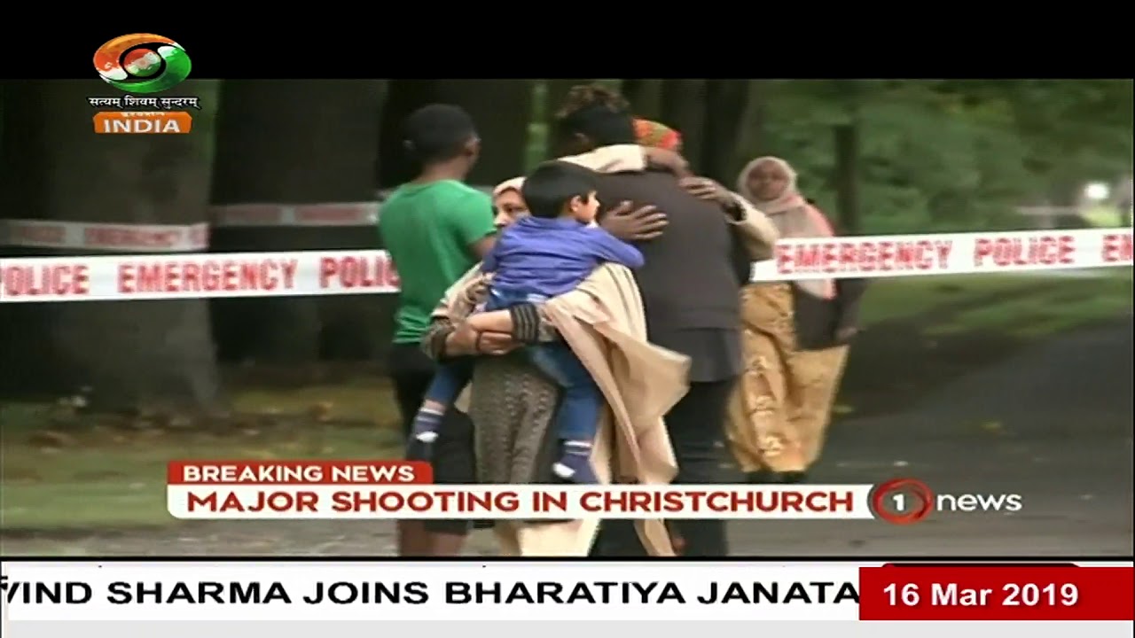 NZ shooting suspect identified; PM Modi expressed his deep shock & sadness at the loss of lives